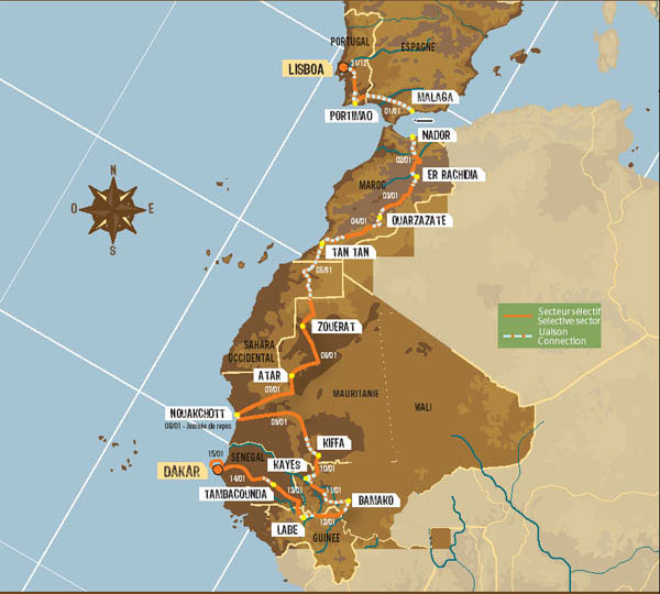Dakar 2006 Map